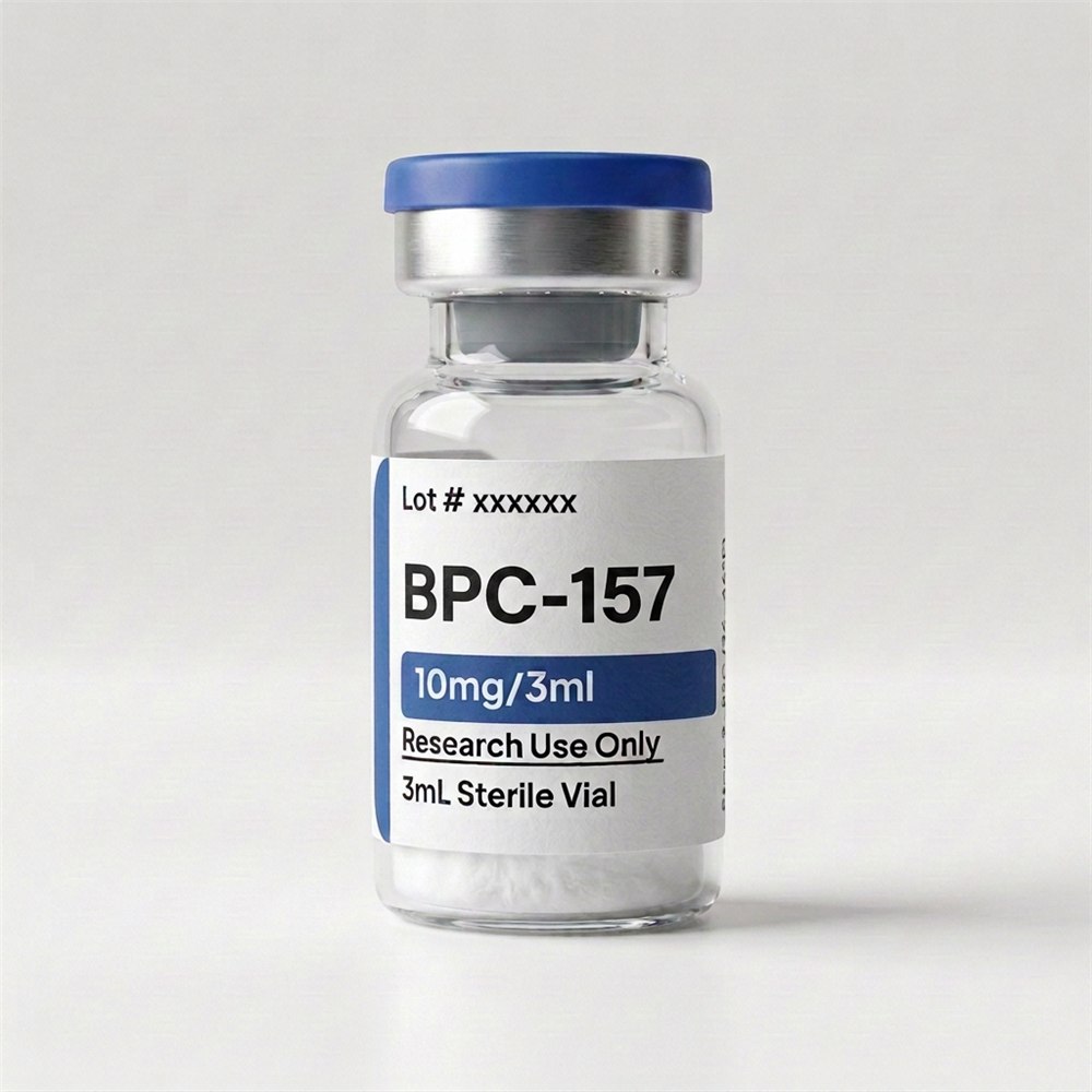Labeled BPC-157 10 mg research-use-only 3 mL vial