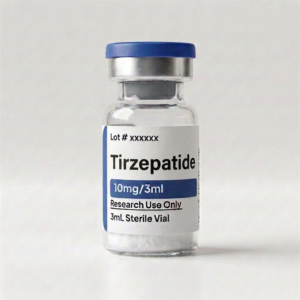 Tirzepatide 10mg research vial photo